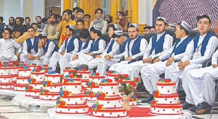 अफगानिस्तानमा ७० जोडीको सामुहिक विवाह