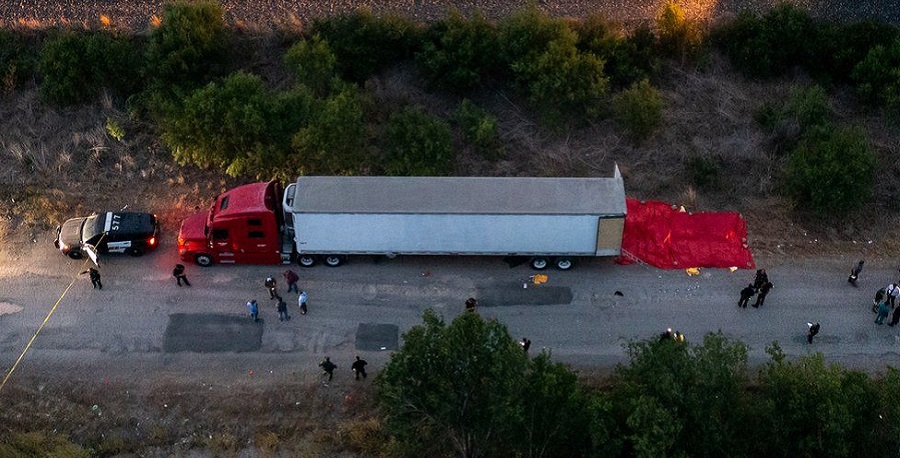 टेक्सासमा लरीभित्र ४० आप्रवासी मृत भेटिए