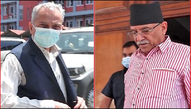 प्रचण्ड र बाबुराम बीच भेटबार्ता