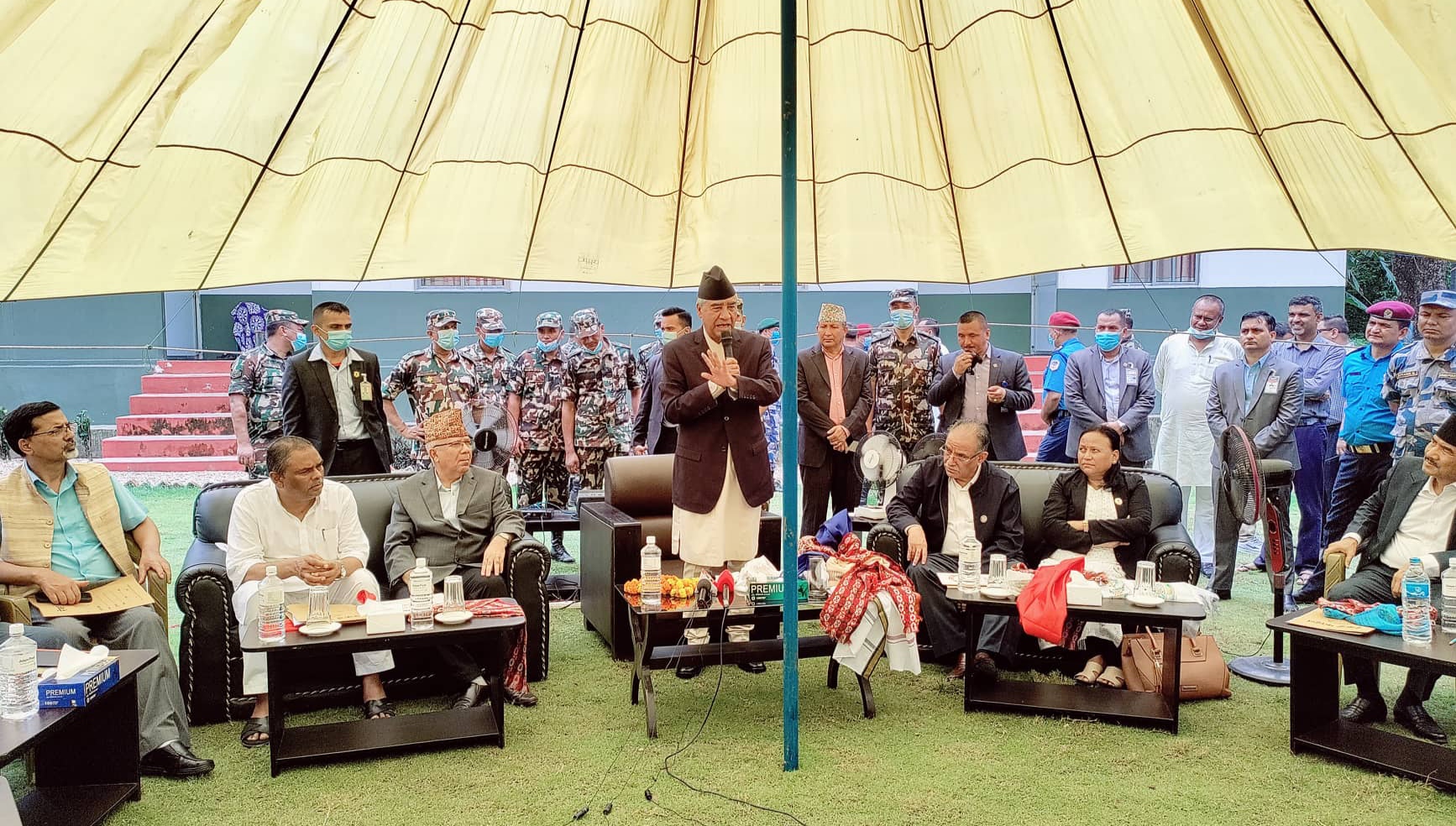 प्रधानमन्त्रीसहित गठबन्धनका शीर्ष नेता  निजगढमा, अन्तर्राष्ट्रिय विमानस्थल बनाउने घाेषणा