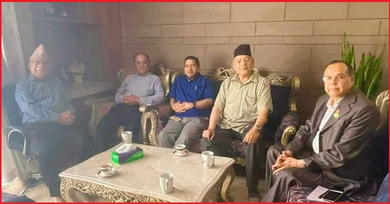 पूर्व नेकपाका बहुमत सचिवालय सदस्यबीच भेटवार्ता