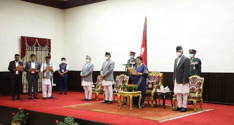 जसपाका नवनियुक्त मन्त्रीले लिए शपथ