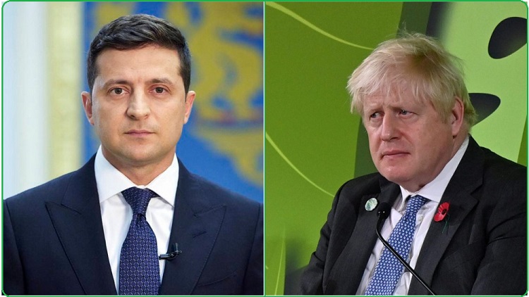 युक्रेनका राष्ट्रपति र बेलायती प्रधानमन्त्रीबीच वार्ता