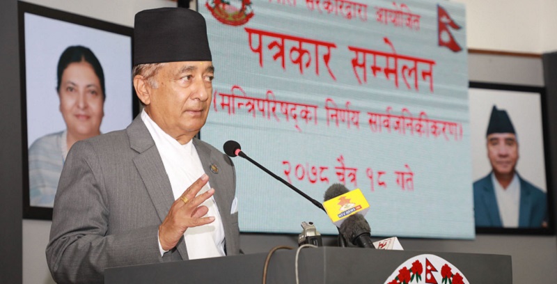 यी हुन् मन्त्रिपरिषद् बैठकका निर्णय (सूचीसहित)