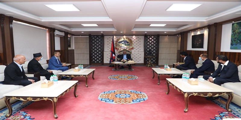प्रधानमन्त्री देउवा र नेपाल उद्योग परिसंघबीच छलफल