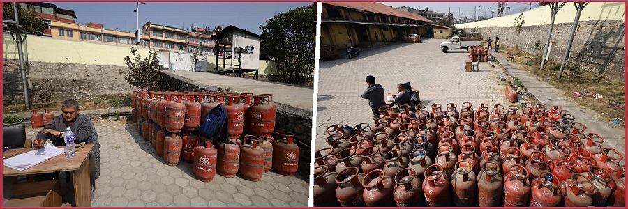 बजारमा खाना पकाउने ग्यास नपाए टेकु जानु